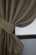 Комплект штор льон-блекаут "Льон Мішковина" колір коричневий 277ш Фото 3