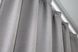 Штори із тканини льон колекції "ANZIO" колір світло-сірий з сірим 1309ш Фото 5