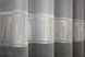 Штори із тканини льон колекції "ANZIO" колір світло-сірий з сірим 1309ш Фото 8