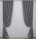 Комплект штор із тканини блекаут, колекція "Bagema Rvs" колір темно-сірий 1241ш Фото 2