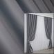Комплект штор із тканини блекаут, колекція "Bagema Rvs" колір темно-сірий 1241ш Фото 1
