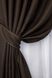 Комплект готовых штор, лен-блэкаут цвет венге 1180ш Фото 4