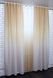 Комплект розтяжка "Омбре" тканина батист, під льон колір світло бурштиновий з білим 031дк 830т Фото 6