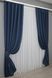 Комплект готовых штор, лен-блэкаут цвет темно-синий 1360ш Фото 3