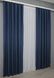 Комплект готових штор, льон-блекаут колір темно-синій 1360ш Фото 5