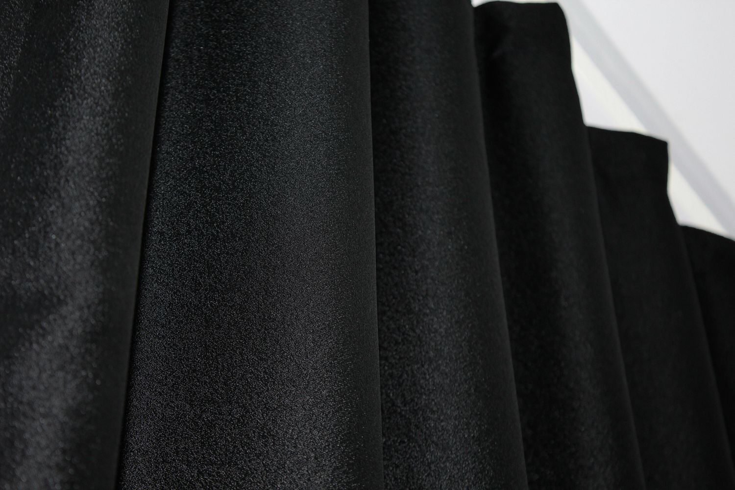 Штори із тканини льон колекції "ANZIO" колір чорний з сірим 1307ш, Чорний з сірим, Комплект штор (2шт. 1,45х2,9м.), Класичні, Без ламбрекена, Довгі, 1,45 м., 2,9 м., 145, 290, 2 - 3 м., Немає, Тасьма