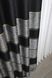 Штори із тканини льон колекції "ANZIO" колір чорний з сірим 1307ш Фото 6