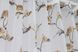 Тюль з батиста, колекція "Flora" колір білий з кавовим 417т Фото 7