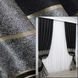 Штори із тканини льон колекції "ANZIO" колір чорний з сірим 1307ш Фото 1