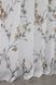 Тюль з батиста, колекція "Flora" колір білий з кавовим 412т Фото 7