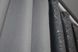 Комбіновані штори з тканини льон-блекаут колір графітовий з сірим 014дк (636-867)  Фото 6