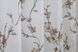 Тюль з батиста, колекція "Flora" колір білий з кавовим 412т Фото 6