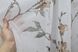 Тюль з батиста, колекція "Flora" колір білий з кавовим 412т Фото 2