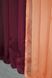 Комплект з шифону, декоративна гардина колір бордовий з персиковим 002дк (н113-н110) Фото 6