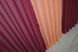 Комплект з шифону, декоративна гардина колір бордовий з персиковим 002дк (н113-н110) Фото 5