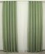 Комплект готових штор, колекція "Льон Мішковина" колір оливковий 926ш Фото 3