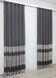 Штори із тканини льон колекції "ANZIO" колір темно-сірий з сріблястим 1304ш Фото 4