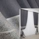 Штори із тканини льон колекції "ANZIO" колір темно-сірий з сріблястим 1304ш Фото 1
