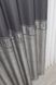 Штори із тканини льон колекції "ANZIO" колір темно-сірий з сріблястим 1305ш Фото 5