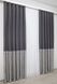 Штори із тканини льон колекції "ANZIO" колір темно-сірий з сріблястим 1305ш Фото 4