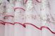 Кухонний комплект (270х170см) тюль і шторка з підв'язкою колір рожевий з білим 00к 59-526 Фото 4