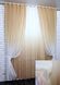 Комплект розтяжка "Омбре" тканина батист, під льон колір світло бурштиновий з білим 031дк 830т Фото 1