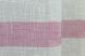 Тюль льон полоси колір молочний з рожевим 1190т Фото 6