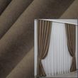 Комплект штор із тканини мікровелюр SPARTA колір мокко Код1036ш