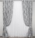 Комплект готових штор блекаут-софт, колекція "Лілія" колір сірий 333ш (Б) Фото 2
