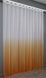 Тюль розтяжка "Омбре" з шифону колір помаранчевий з білим 754т Фото 4
