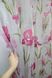 Тюль органза з великим квітковим принтом колір рожевий 1182т Фото 2