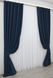Комплект штор из ткани блэкаут, коллекция "Midnight" цвет темно-синий 1164ш Фото 3