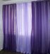 Готова шифонова гардина колір фіолетовий з бузковим 002дк (н118-н114) Фото 2
