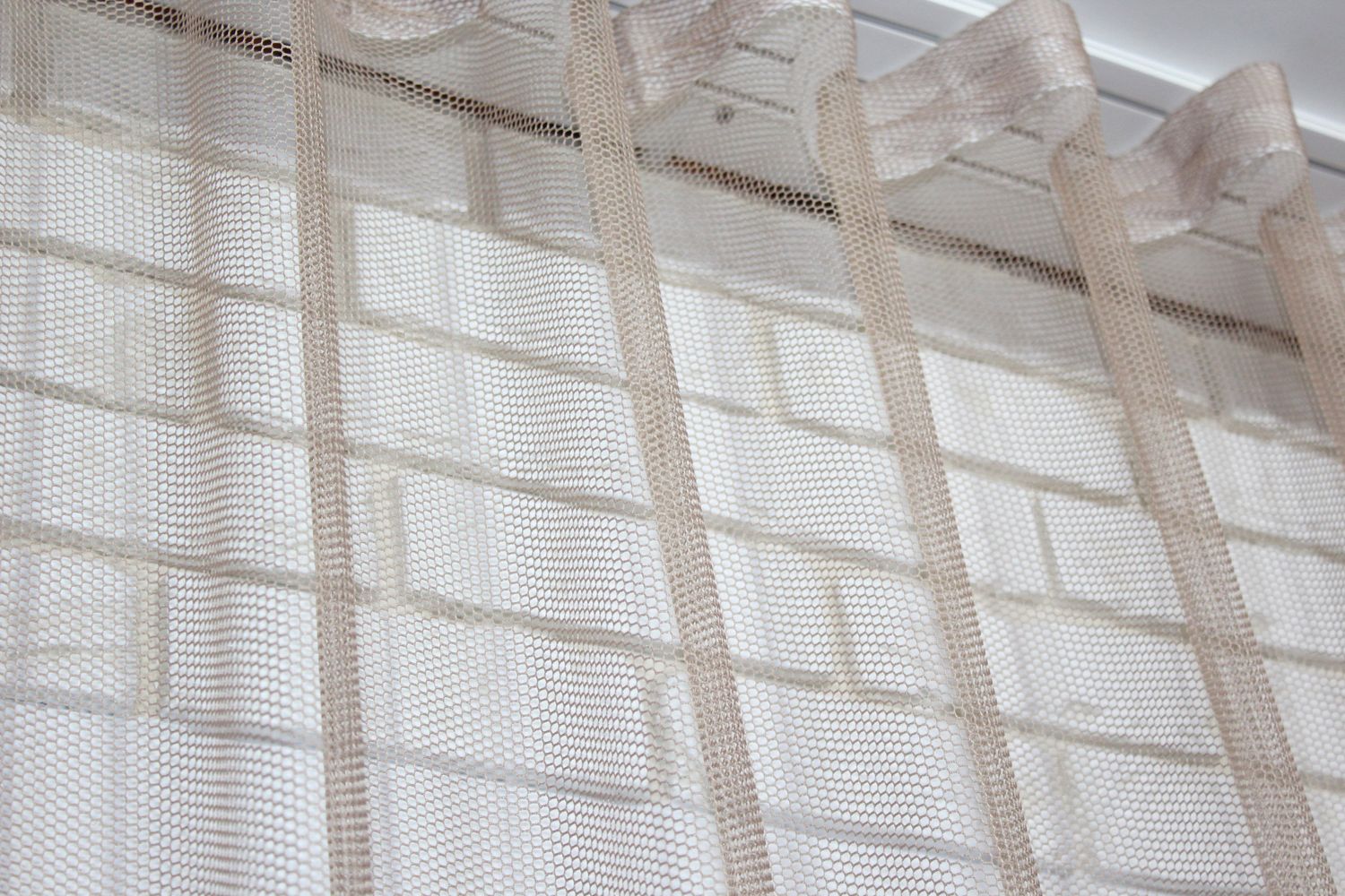 Тюль грек-сітка однотонна, колекція "Грек Соти", висотою 3м колір какао 956т, Тюль на метраж, Потрібну Вам ширину вказуйте при покупці. (Ширина набирається по довжині рулона.), 3 м.