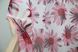Тюль батист, колекція "Flora" колір білий з рожевим квітковим принтом 1170т Фото 5