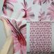Тюль батист, колекція "Flora" колір білий з рожевим квітковим принтом 1170т Фото 1