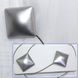 Магніти (2шт, пара) для штор, гардин "Квадрат" колір сріблястий 116м 81-027 Фото 1