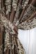 Комплект готових штор блекаут-софт, колекція "Корона" колір коричневий з бежевим 1274ш (А) Фото 4