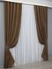 Комплект готовых штор лен цвет коричневый 1335ш Фото 3
