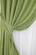 Комплект готовых штор лен-софт, коллекция "Парма" цвет салатовый 1253ш Фото 4