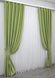 Комплект готовых штор лен-софт, коллекция "Парма" цвет салатовый 1253ш Фото 3