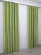 Комплект готовых штор лен-софт, коллекция "Парма" цвет салатовый 1253ш Фото 5