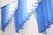 Кухонний комплект (200х170см) шторки з ламбрекеном колір синій з білим 00к 59-721 Фото 4