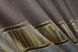 Штори із тканини льон колекції "ANZIO" колір темне какао з золотистим 1299ш Фото 8