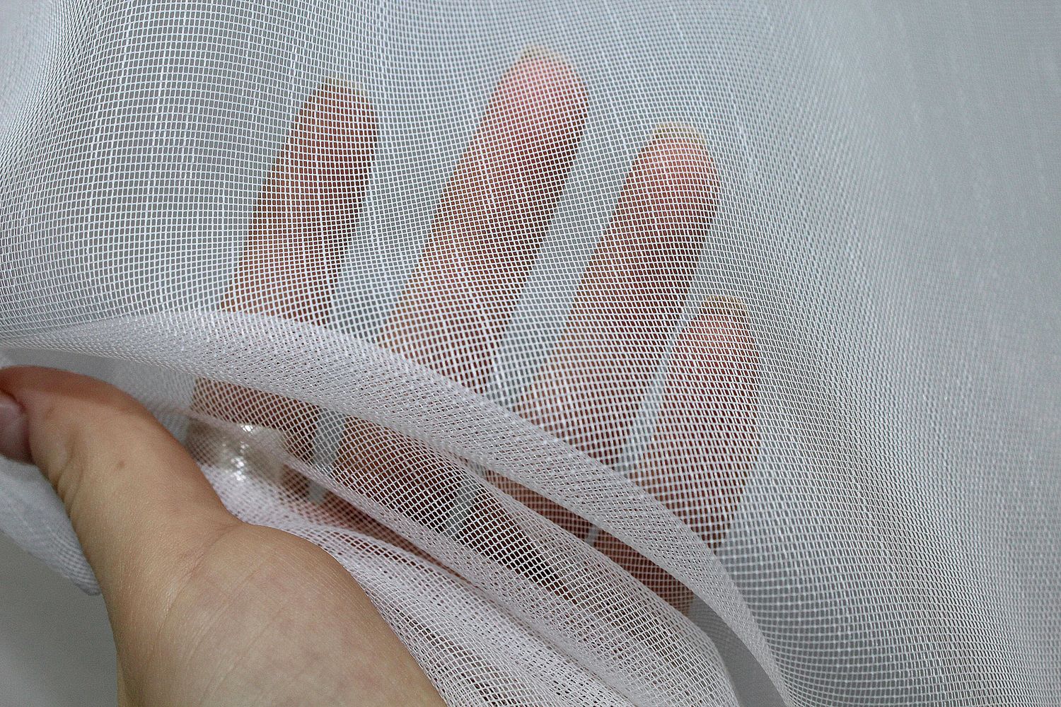 Тюль "Бамбук", однотонна Висота 3м колір білий 1153т, Тюль на метраж, Потрібну Вам ширину вказуйте при покупці. (Ширина набирається по довжині рулона.), 3 м.