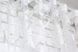 Тюль органза з великим квітковим принтом колір білий з сріблястим 1060т Фото 7