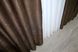 Комплект готових штор льон-софт, колекція "Парма" колір коричневий 1252ш Фото 7