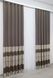 Штори із тканини льон колекції "ANZIO" колір капучино з золотистим 1306ш Фото 4