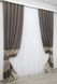 Штори із тканини льон колекції "ANZIO" колір капучино з золотистим 1306ш Фото 3