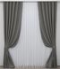 Комплект штор із тканини блекаут, колекція "Midnight" колір сірий 1228ш Фото 2